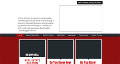 Desktop Screenshot of duckwallauctions.com